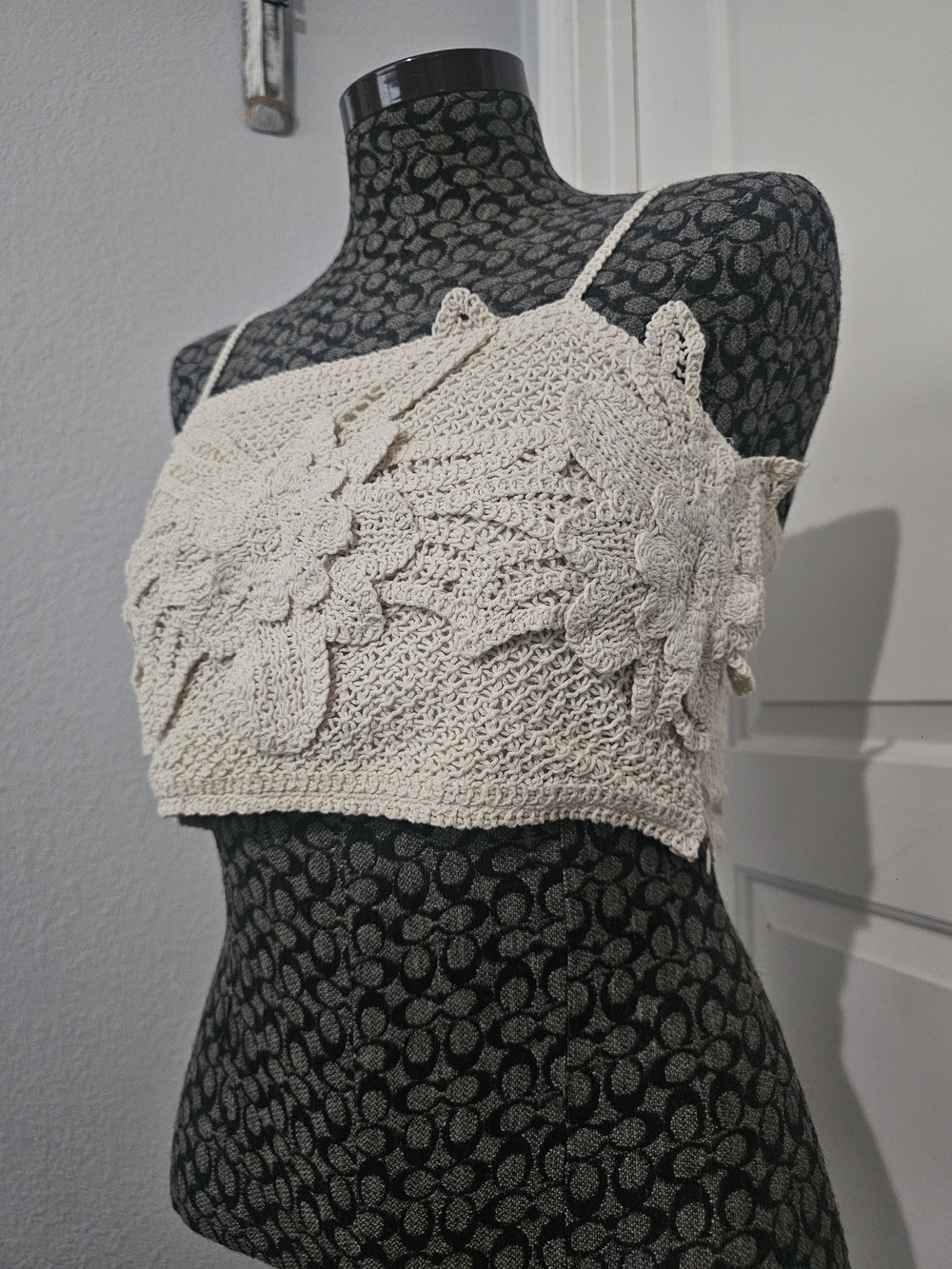 Miss Me Crochet Floral Crop Top